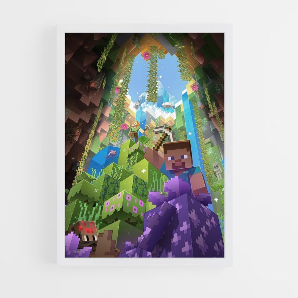 Poster Minecraft Caverne