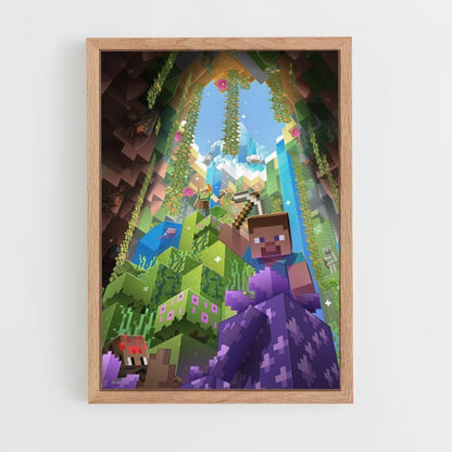 Poster Minecraft Caverne