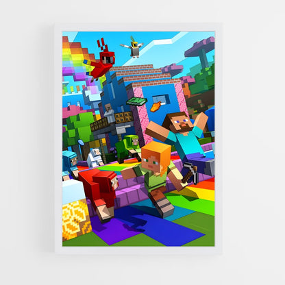 minecraft-9 cadre Blanc