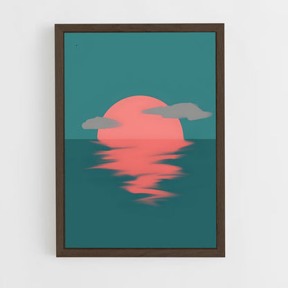minimalist-1 cadre Bois foncé