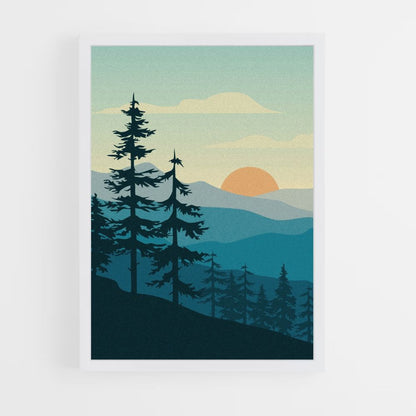 Poster Forêt Minimaliste