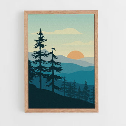 Poster Forêt Minimaliste