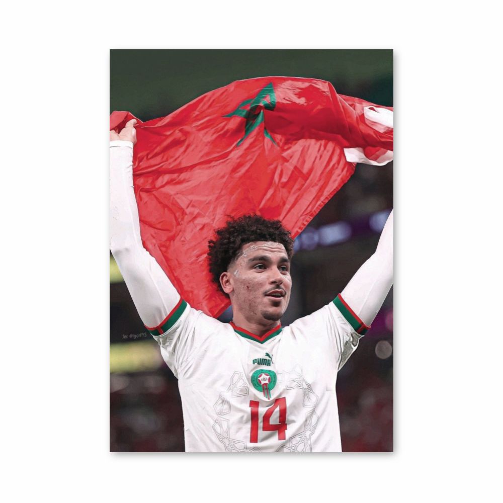 Poster Maroc Football