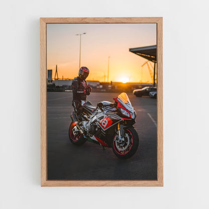 moto-6 cadre Bois clair