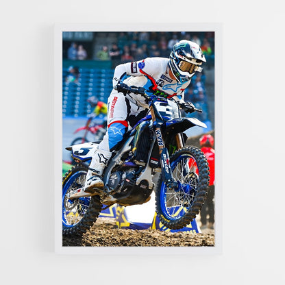 moto-cross-16 cadre Blanc