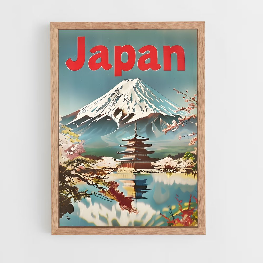 mount-fuji-6 cadre Bois clair