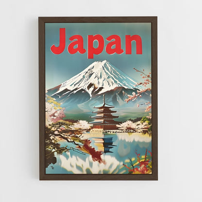 mount-fuji-6 cadre Bois foncé