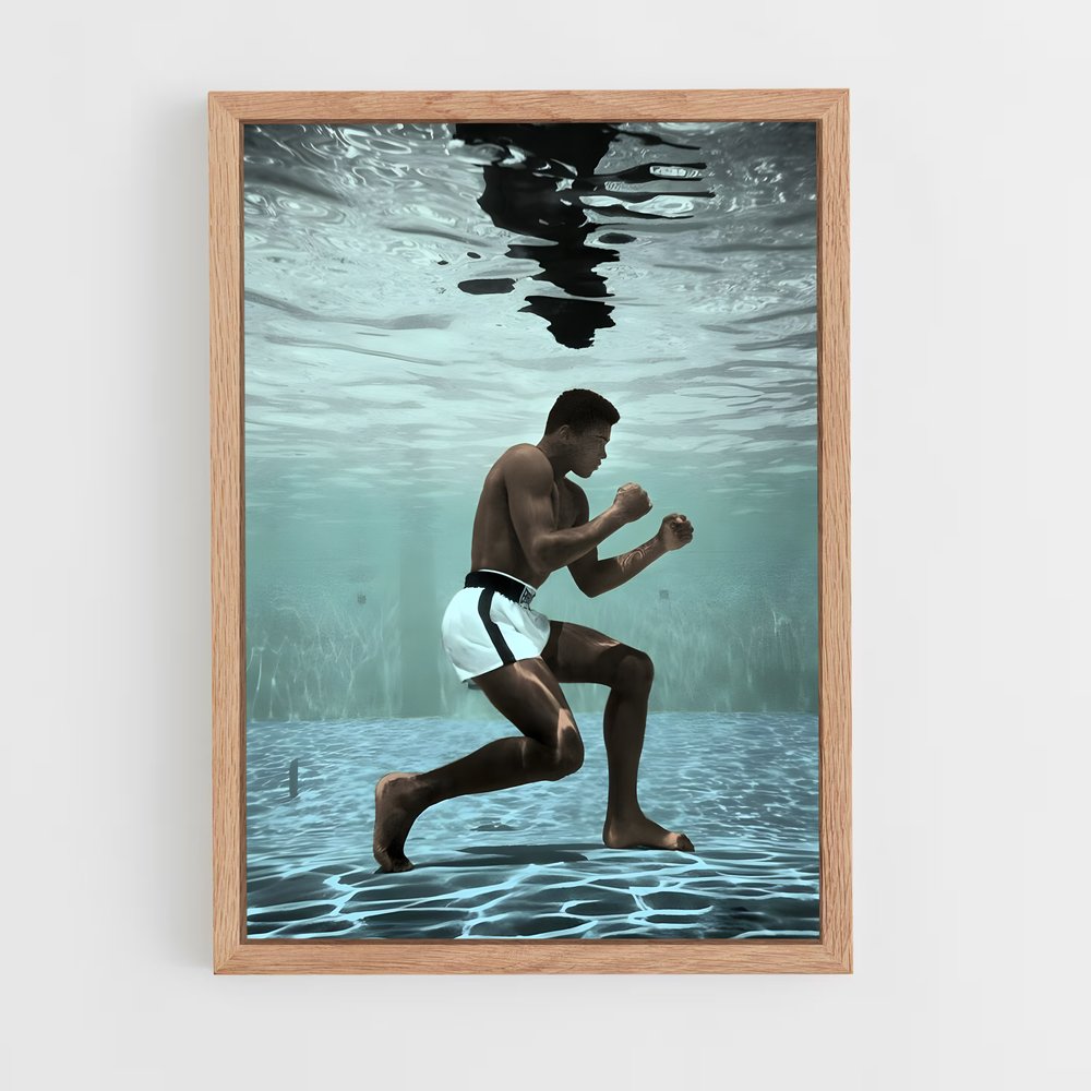 muhammad-ali-1 cadre Bois clair