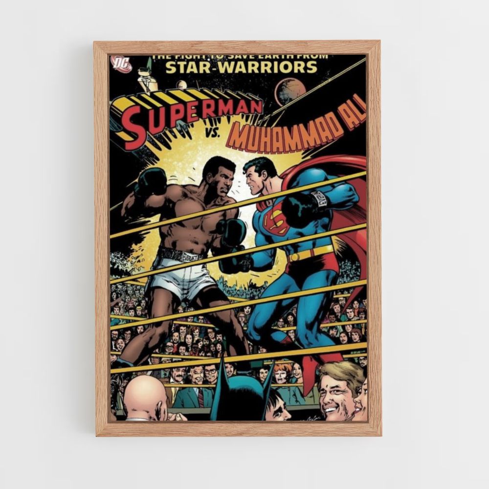 Poster Muhammad Ali vs Superman