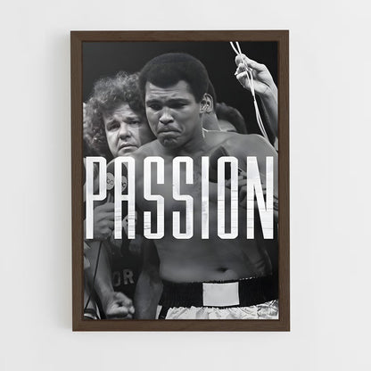 muhammad-ali-4 cadre Bois foncé