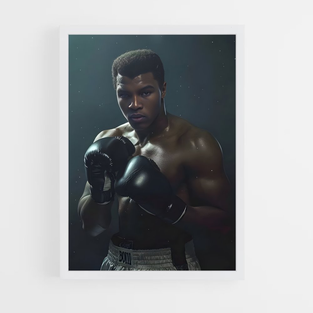 muhammad-ali-8 cadre Blanc