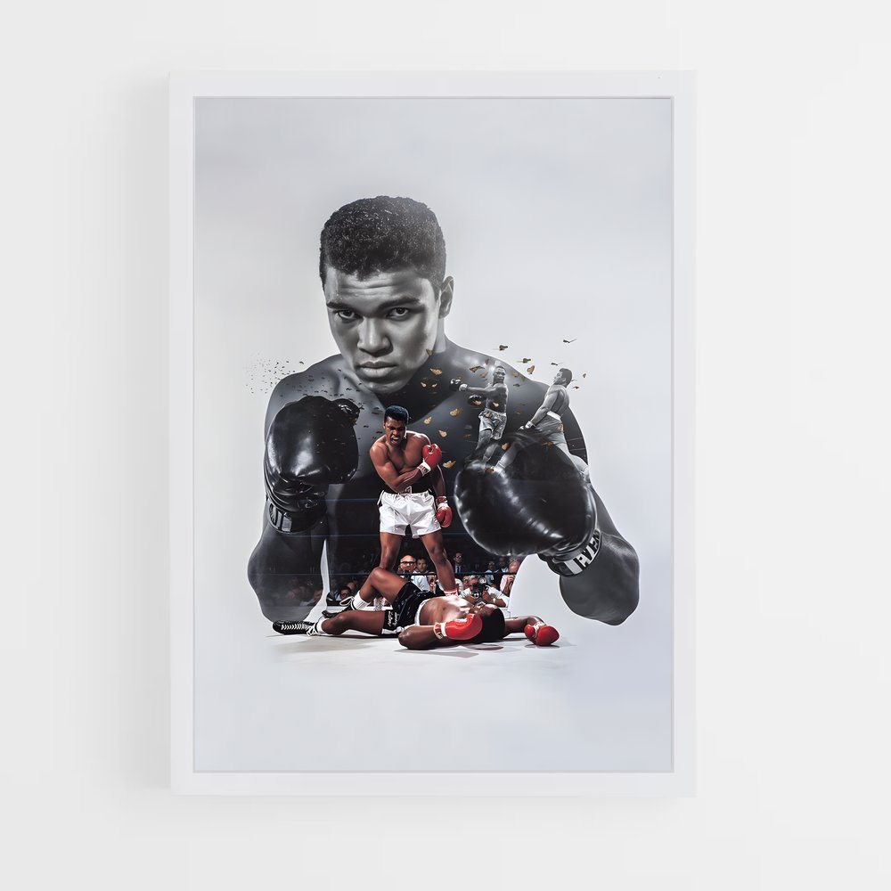 muhammad-ali-9 cadre Blanc