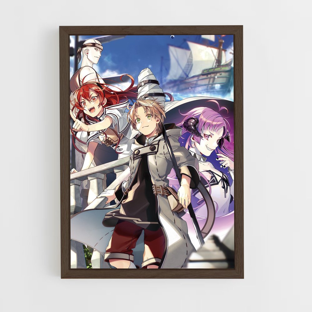 mushoku-tensei-12 cadre Bois foncé