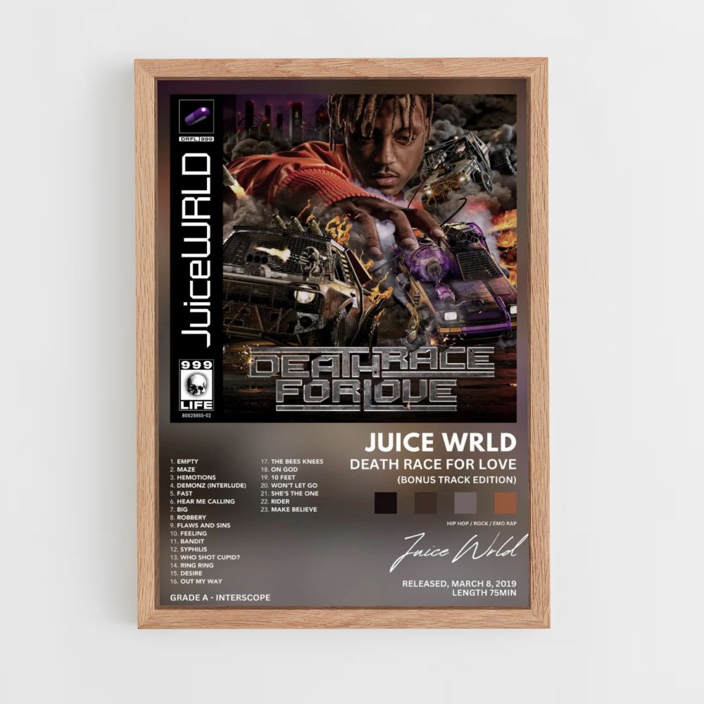 Poster Juice Wrld Death Race For Love