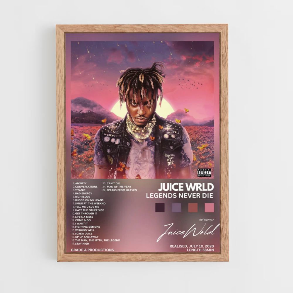 Poster Juice Wrld Legends Never Die