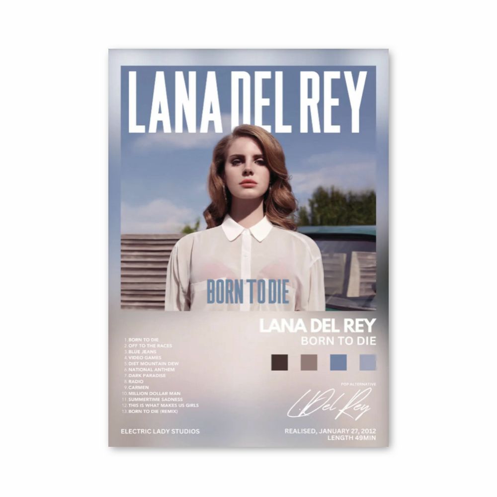 Poster Lana Del Rey Born To Die