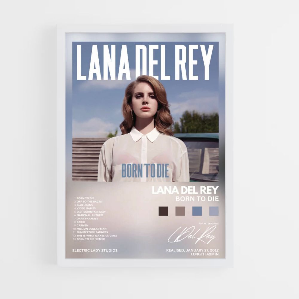 Poster Lana Del Rey Born To Die