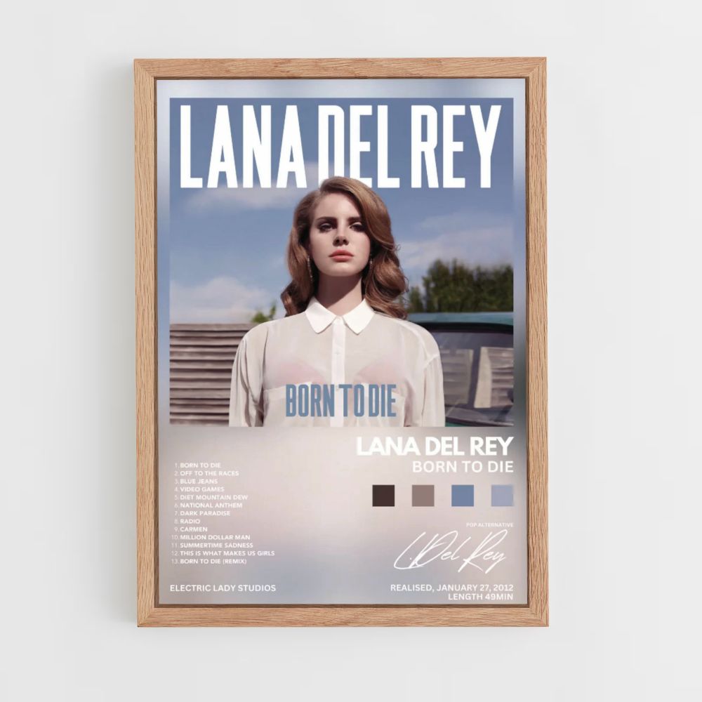 Poster Lana Del Rey Born To Die