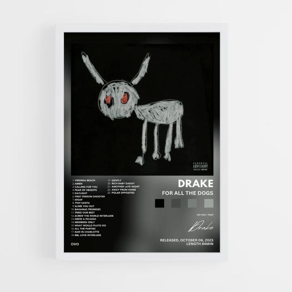 Poster Drake For All Dogs