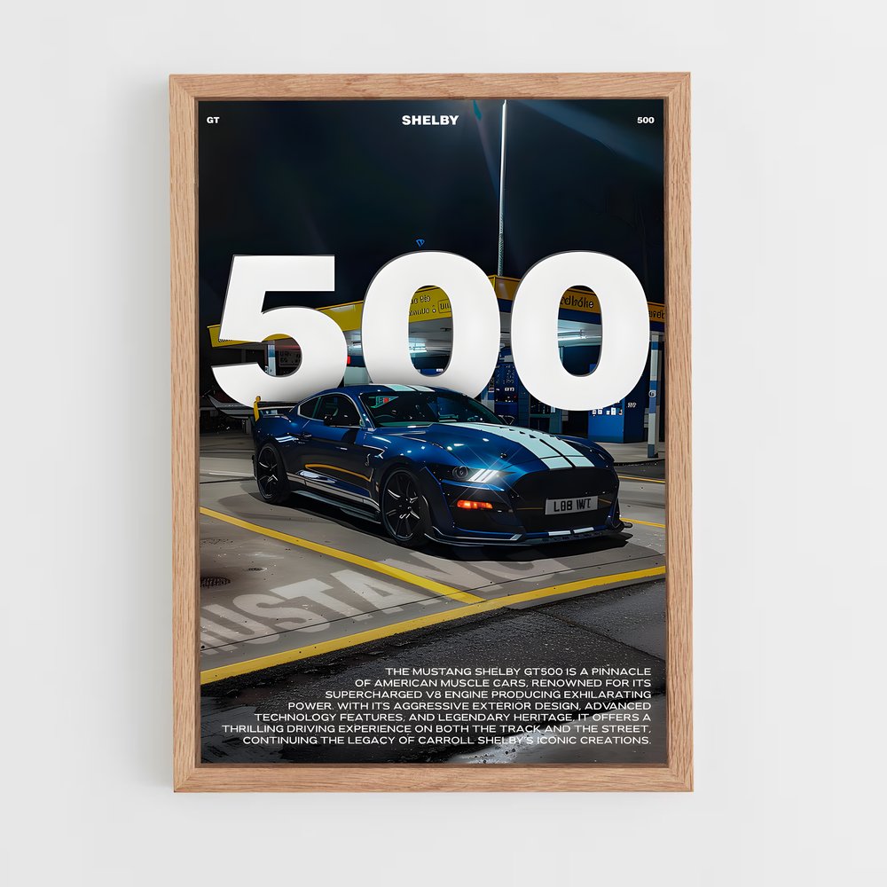 mustang-1 cadre Bois clair