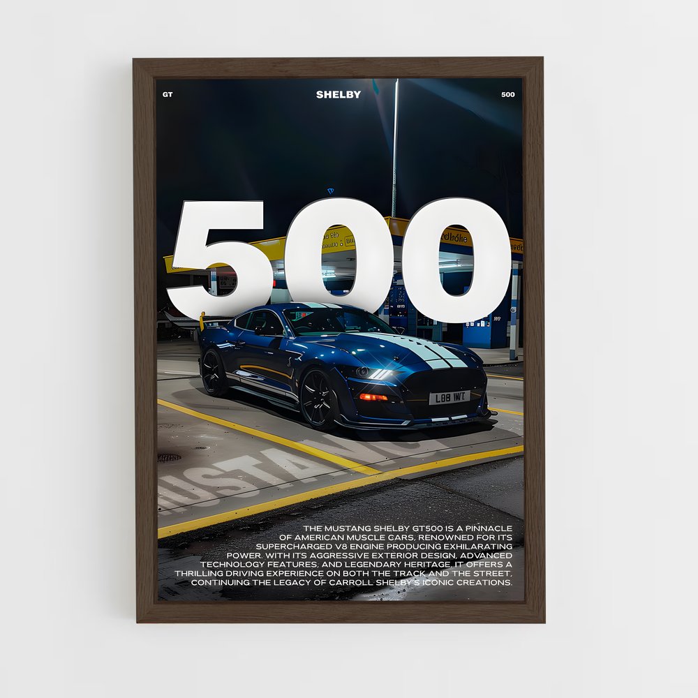 mustang-1 cadre Bois foncé