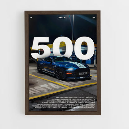 mustang-1 cadre Bois foncé