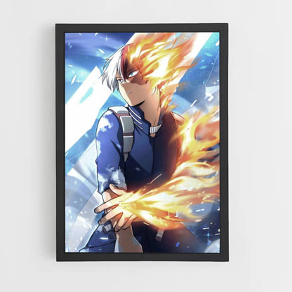 Poster My Hero Academia Feu Glace