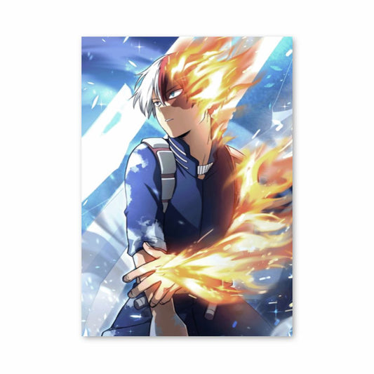 Poster My Hero Academia Feu Glace