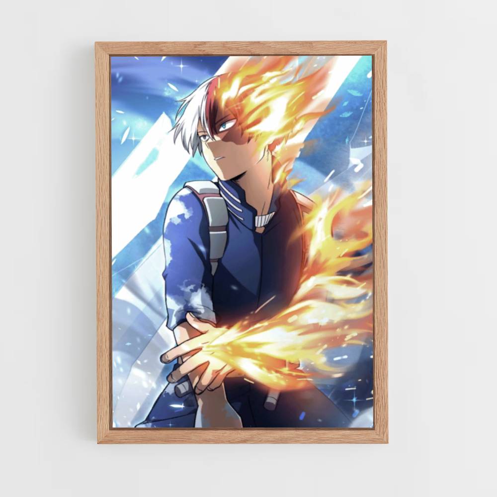 Poster My Hero Academia Feu Glace