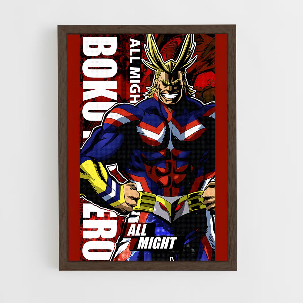 my-hero-academia-17 cadre Bois foncé