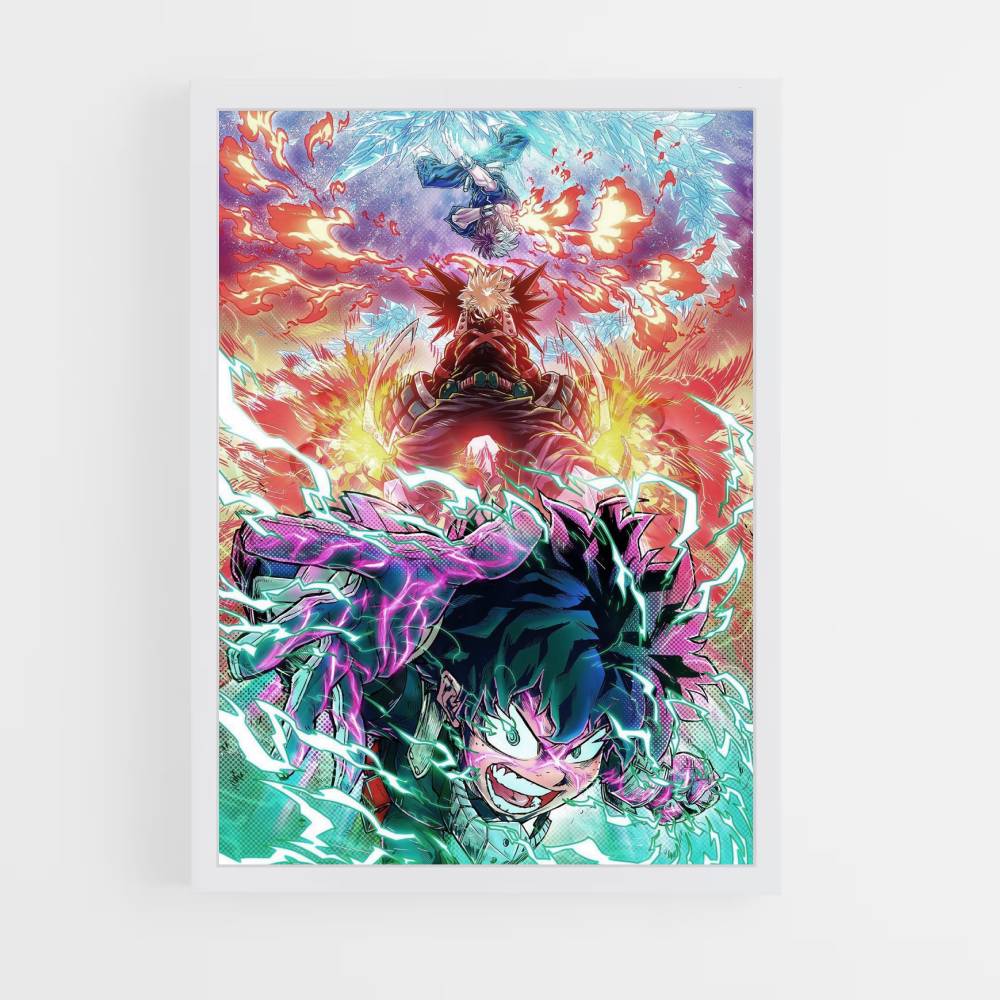 Poster Deku x Shoto x Bakugo