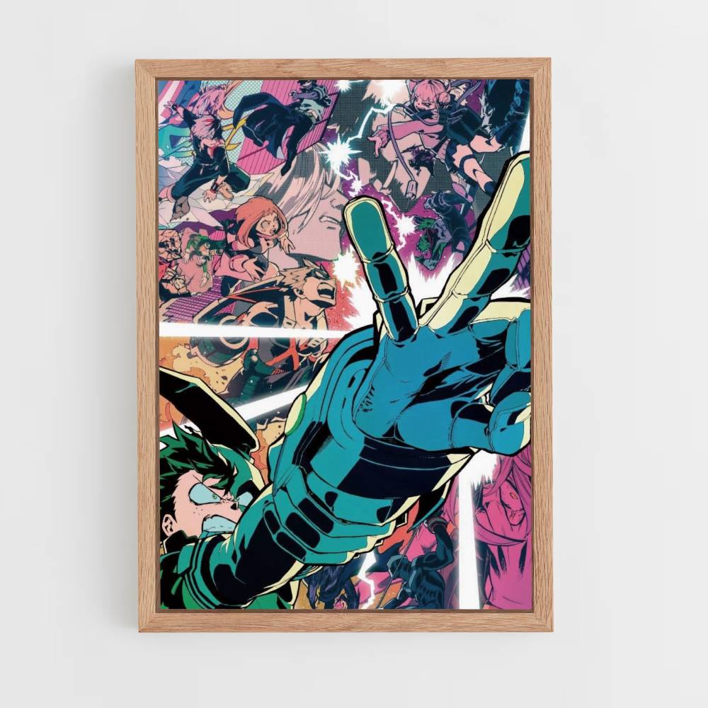 Poster Izuku Doigts