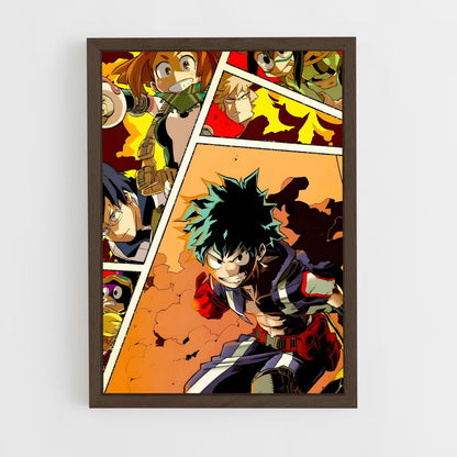 my-hero-academia-28 cadre Bois foncé