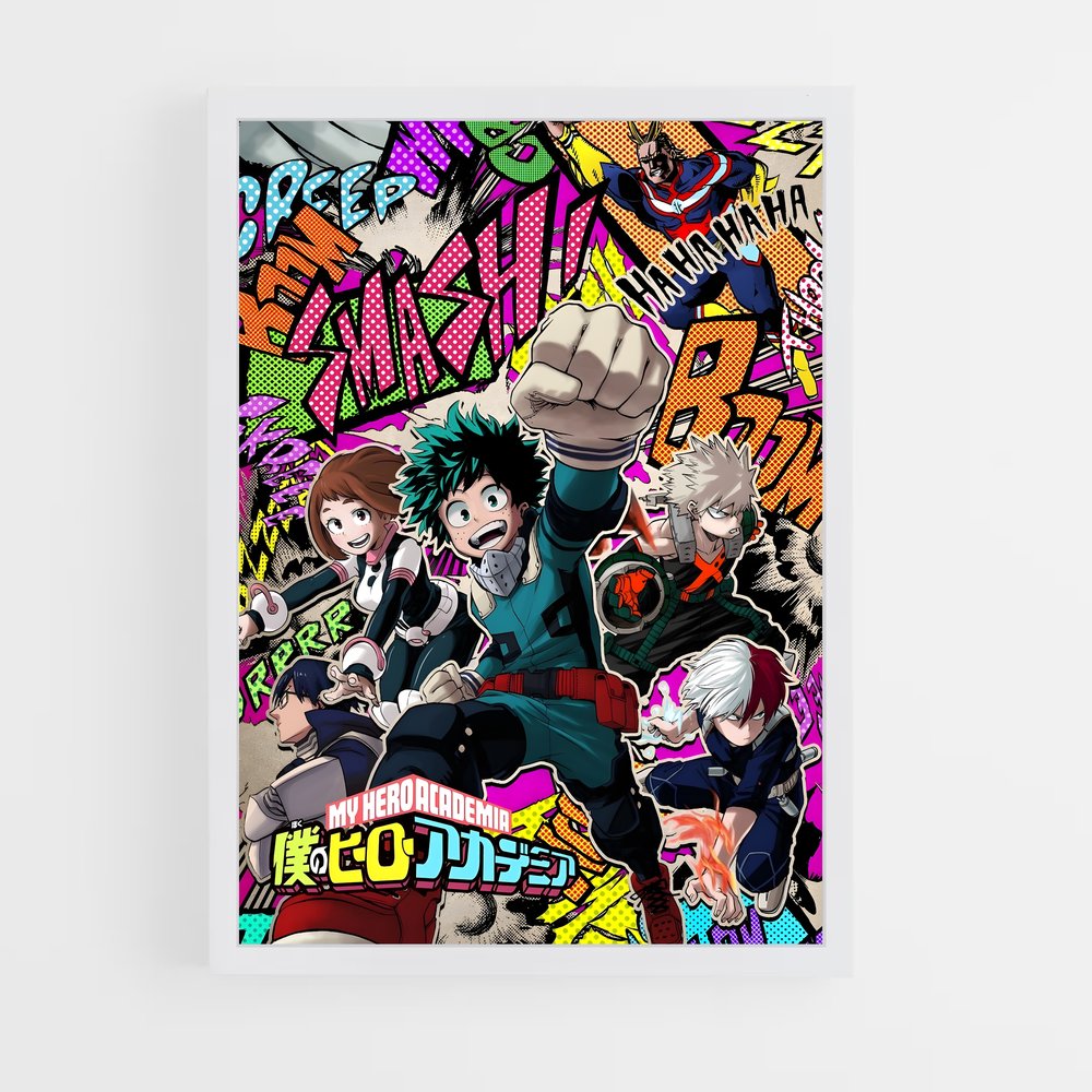 my-hero-academia-7 cadre Blanc