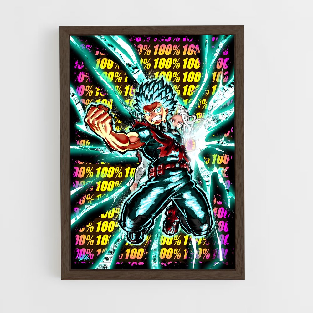 my-hero-academia-9 cadre Bois foncé