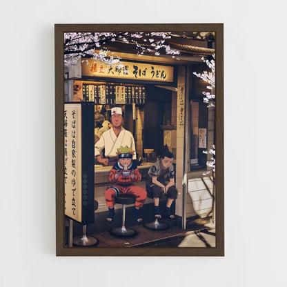 naruto-10 cadre Bois foncé