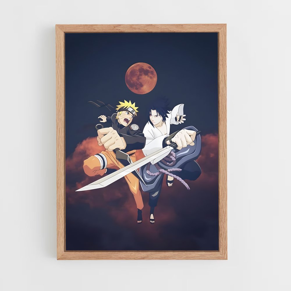 naruto-9 cadre Bois clair