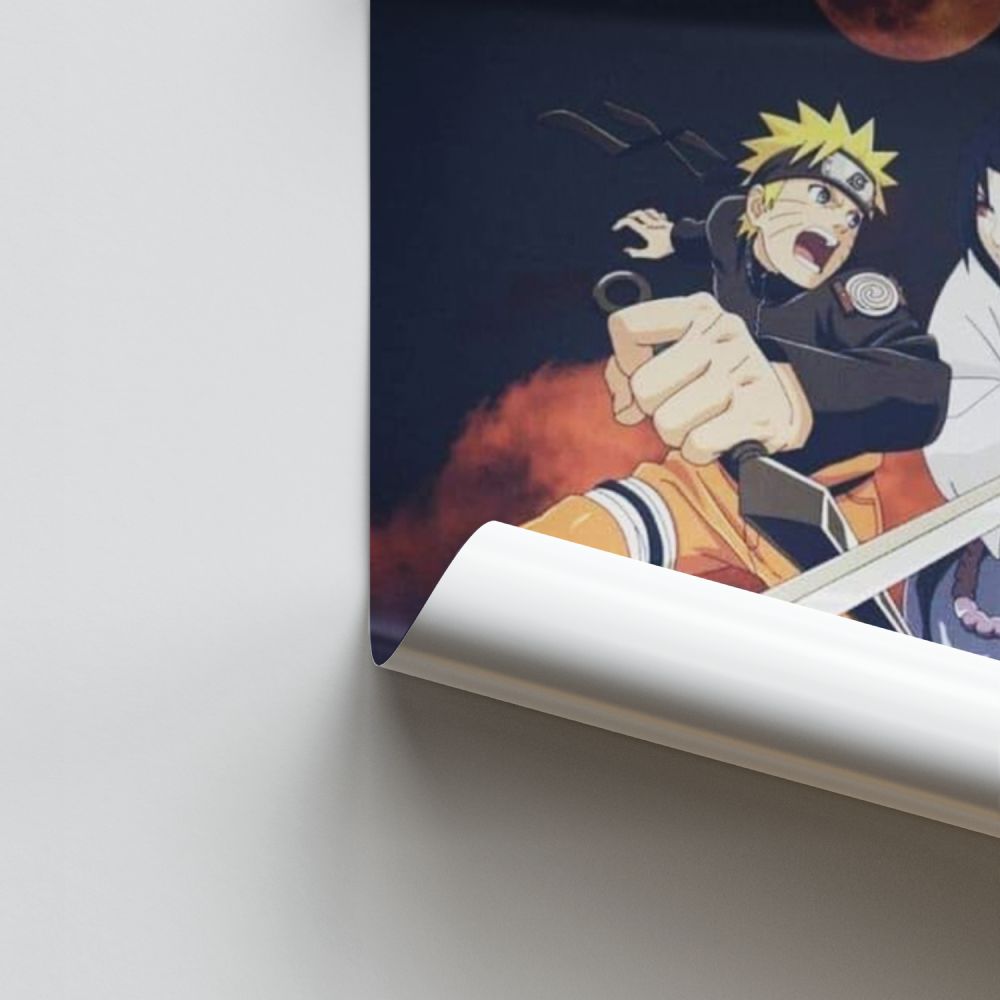 Poster Sasuke vs Naruto