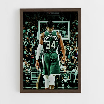nba-basketball-11 cadre Bois foncé