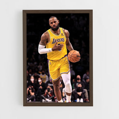 nba-basketball-7 cadre Bois foncé