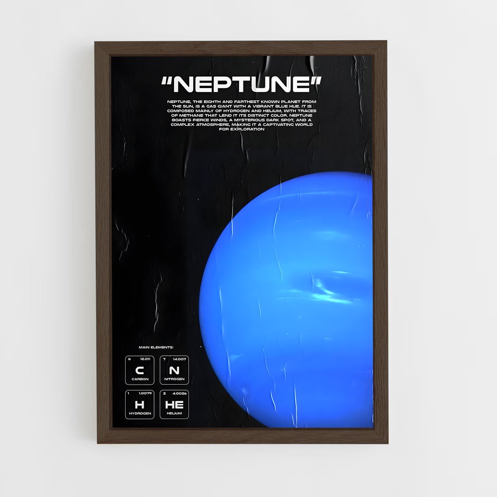 neptune-5 cadre Bois foncé