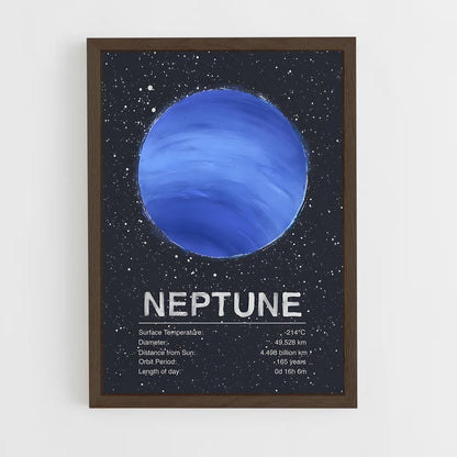 neptune-7 cadre Bois foncé