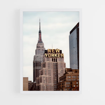 new-york-7 cadre Blanc