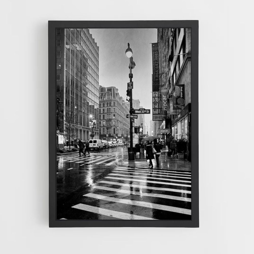 Poster New York Noir et Blanc