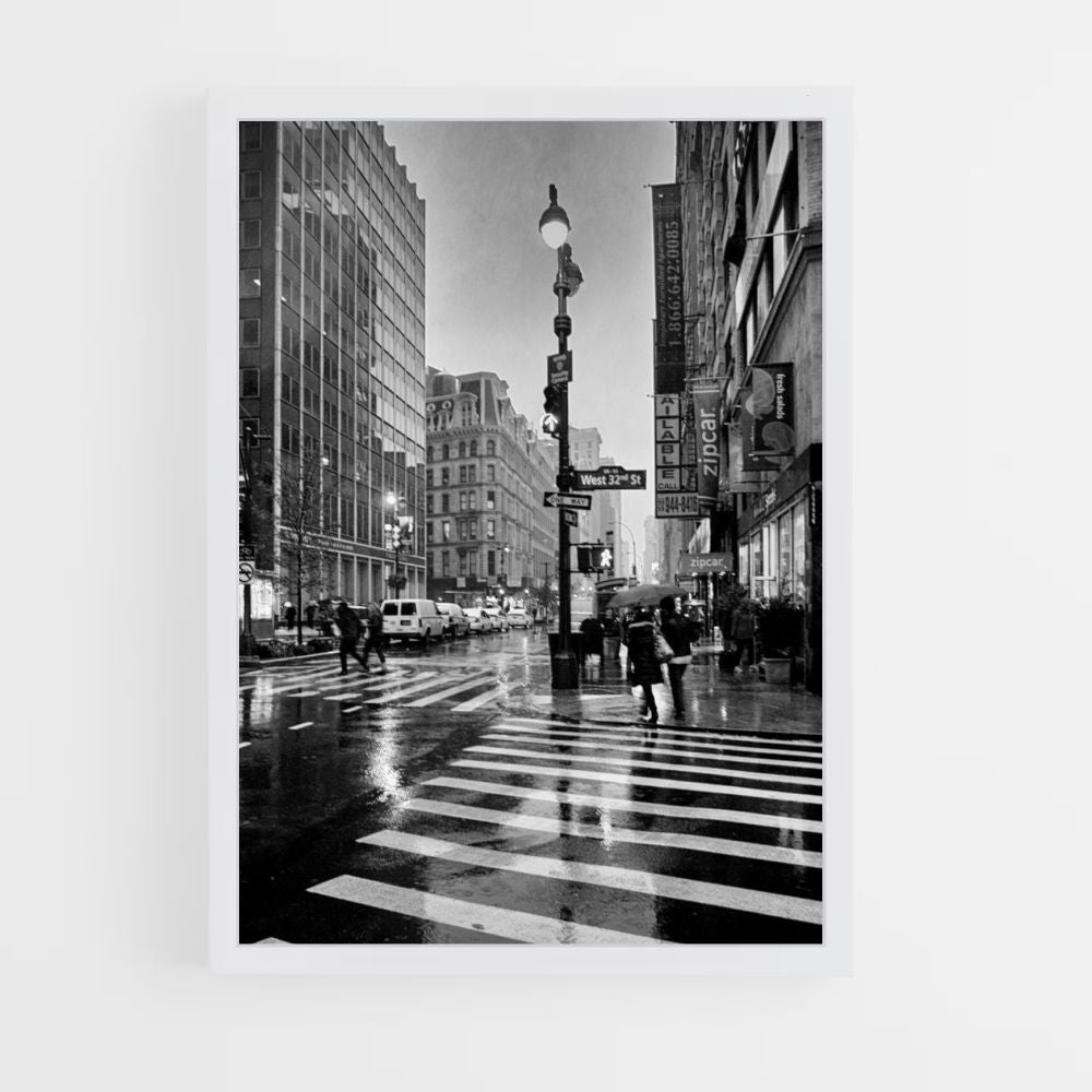 Poster New York Noir et Blanc