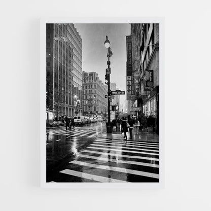 Poster New York Noir et Blanc