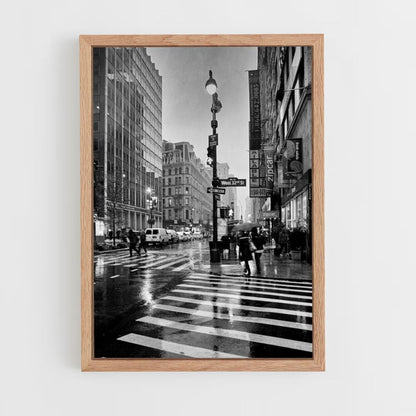 Poster New York Noir et Blanc