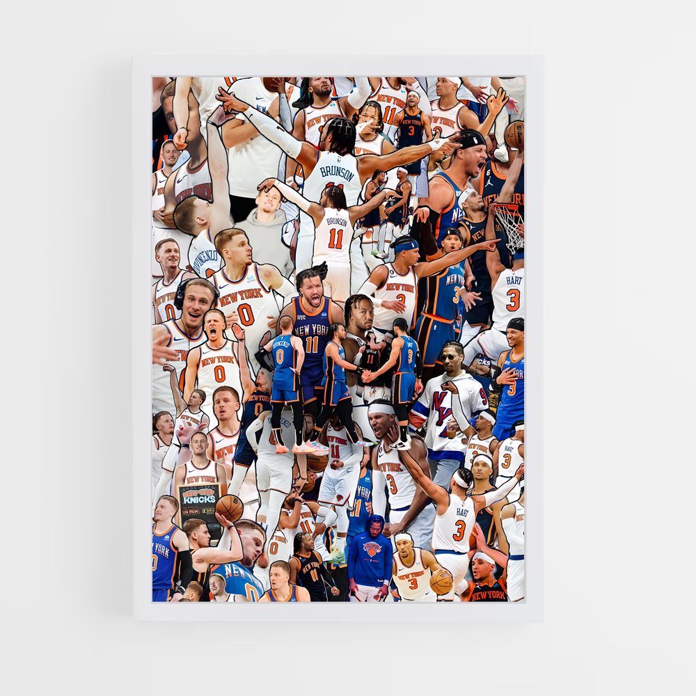 new-york-knicks-4 cadre Blanc