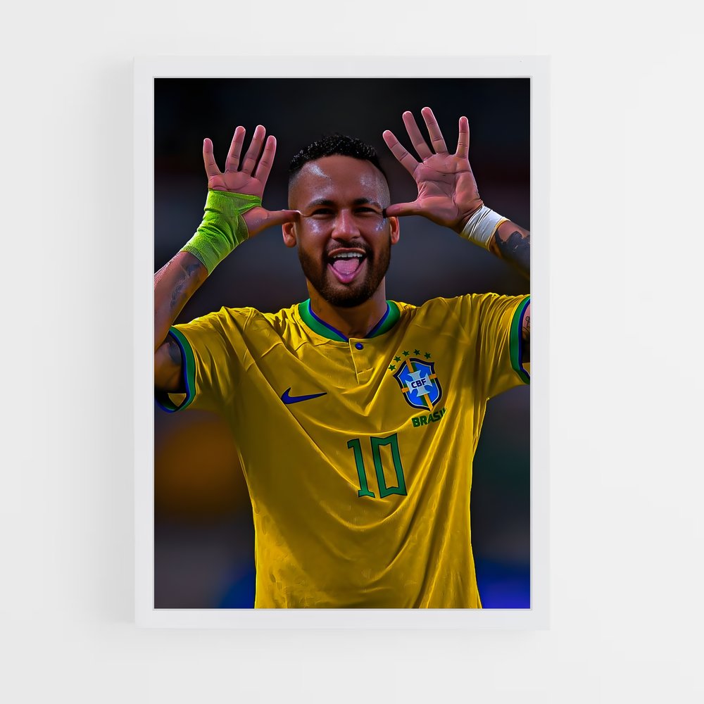 neymar-2 cadre Blanc