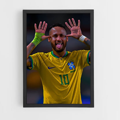 neymar-2 cadre Noir